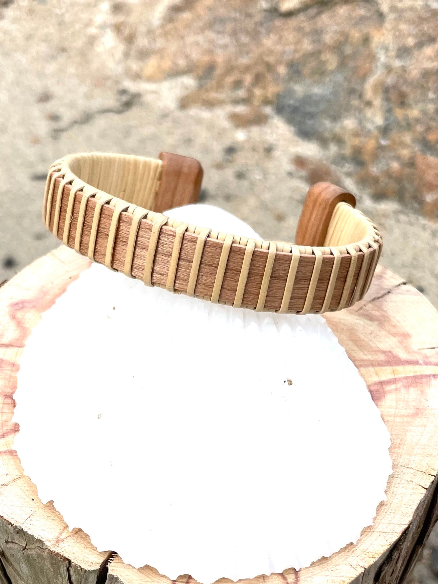 Cuff Bracelet Cherry - Beach Flower Collection - Bee Balm
