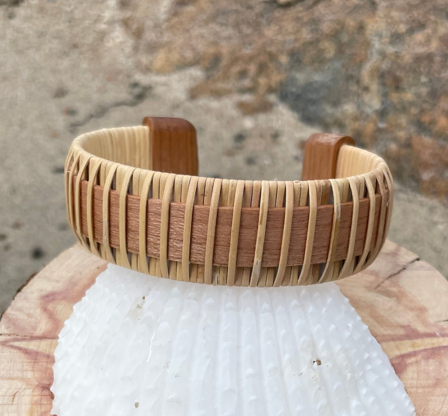 Cuff Bracelet Cherry - Beach Flower Collection - Yarrow