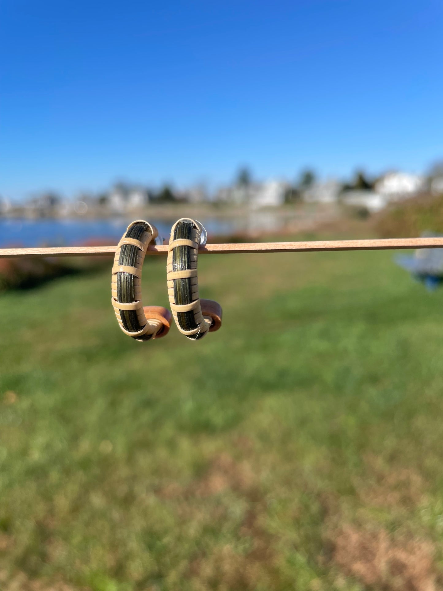 Small Post 1/2 Hoop Earrings - Secrets Collection