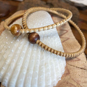 Whispers bangle bracelet with bead