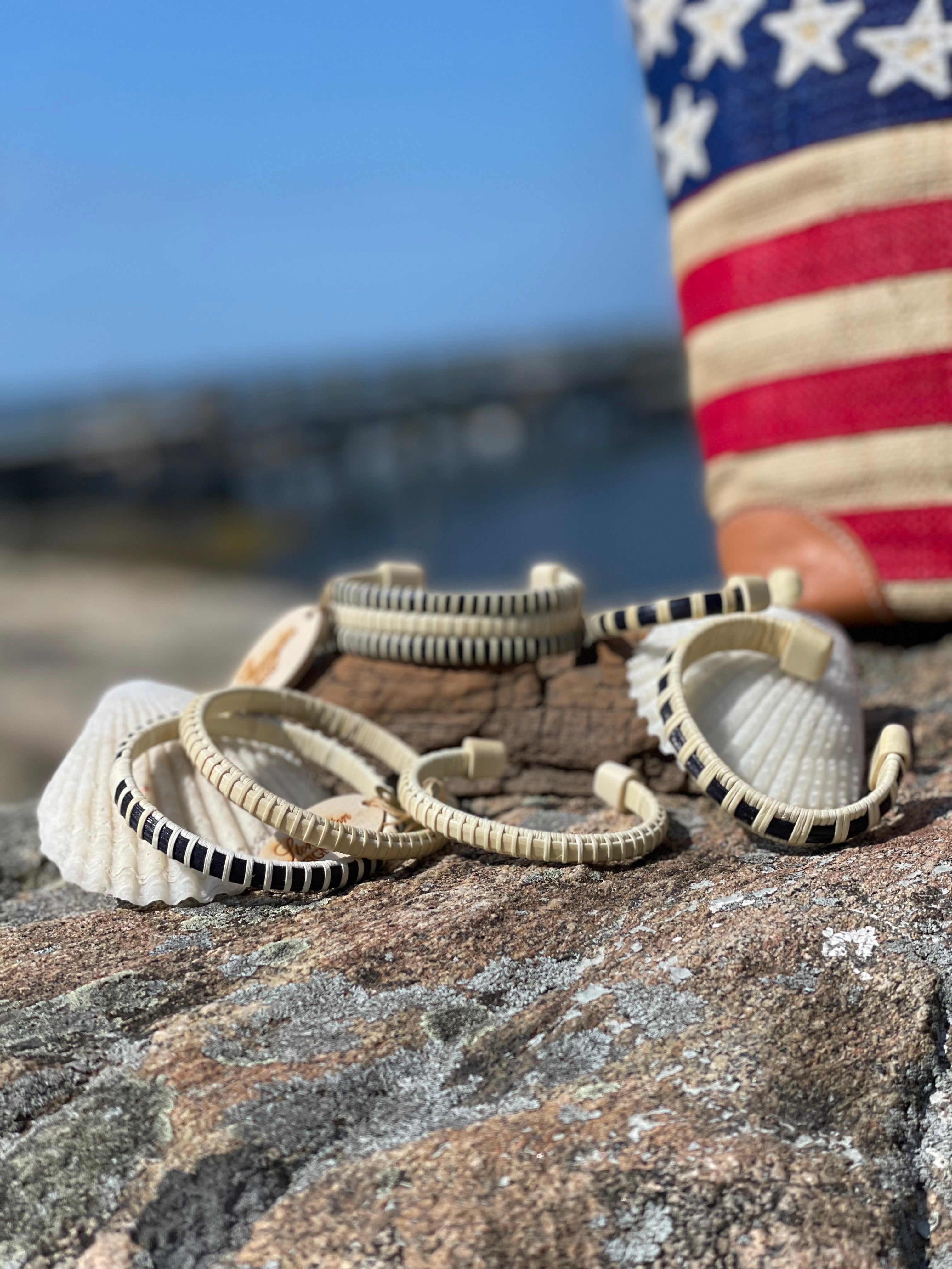 Cuff Bracelet Navy-  Americana Collection - Liberty I