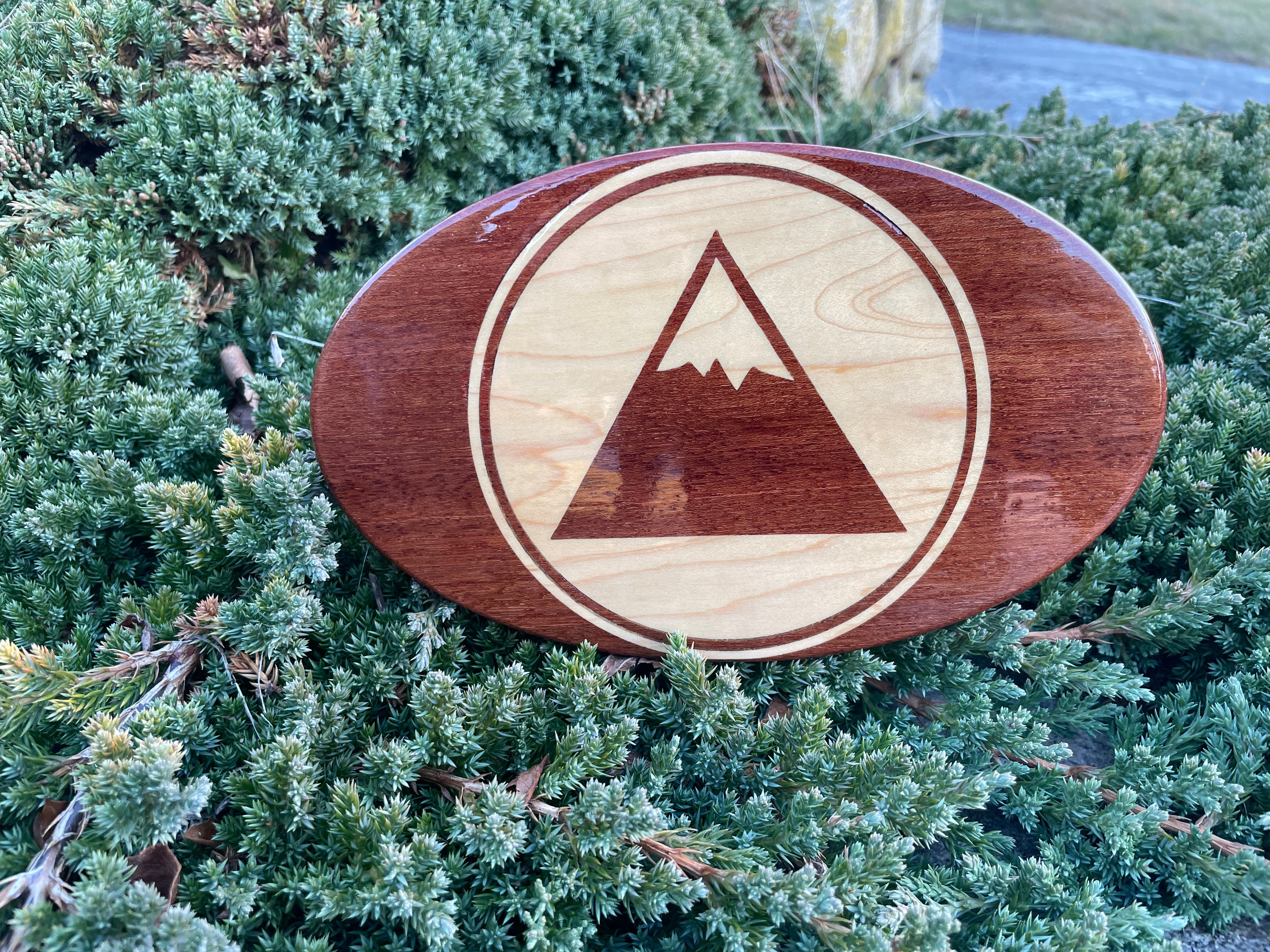 mountain in circle