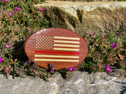 Hitch Cover - Flag - Thin Red Line